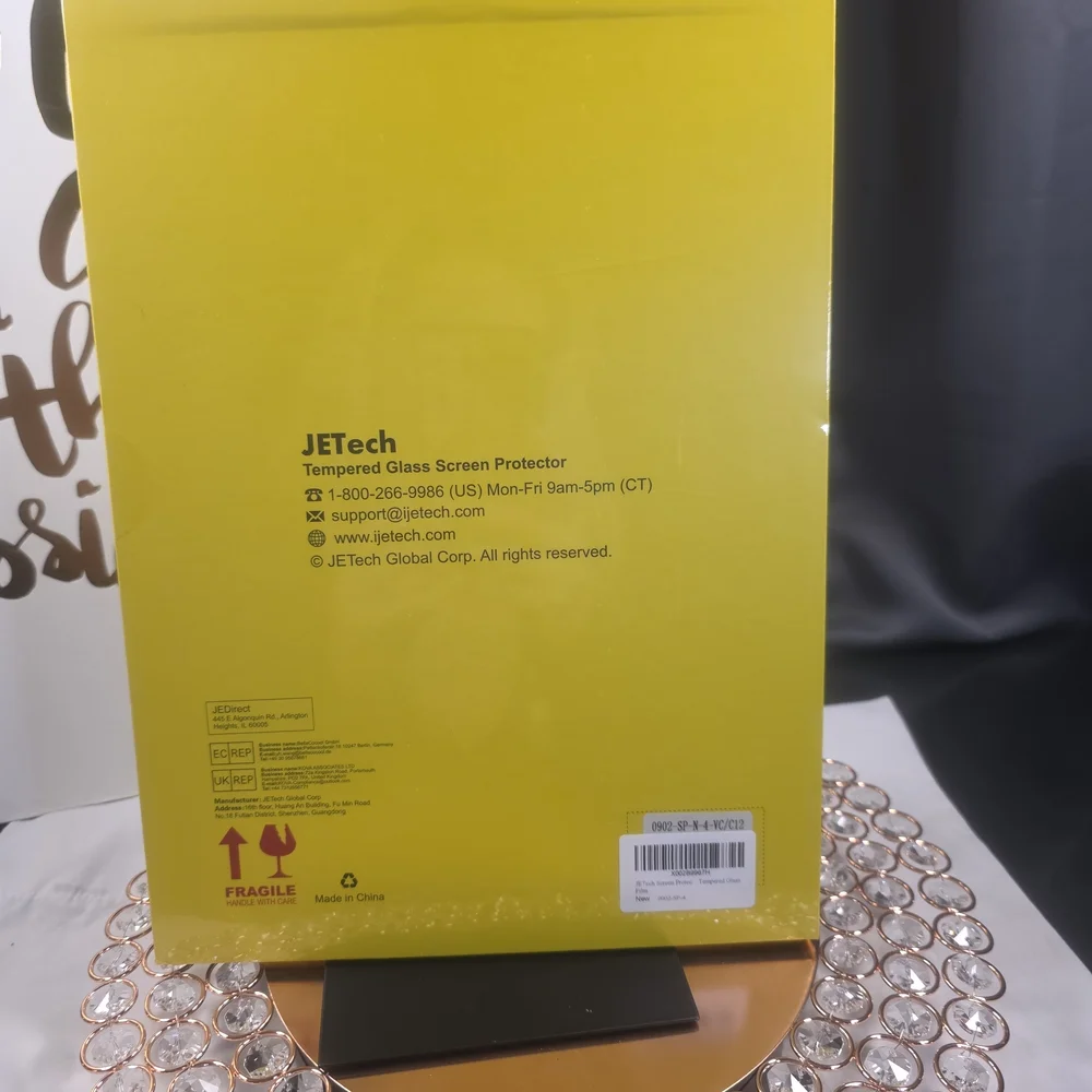 JETech Tempered Glass Screen Protector for iPad Pro 12.9 Inch NWT